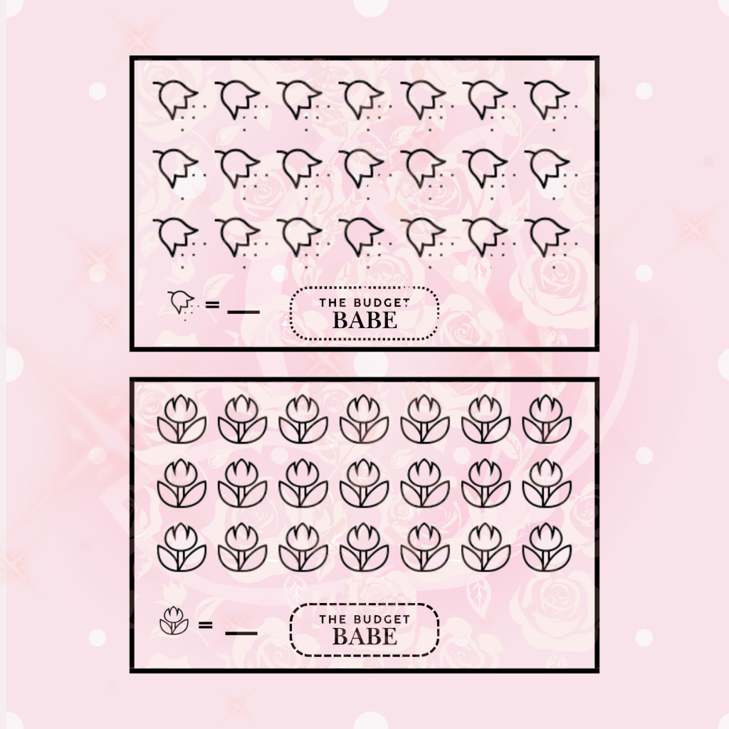 Bloom N Save Challenge - A5 Flower Tracker