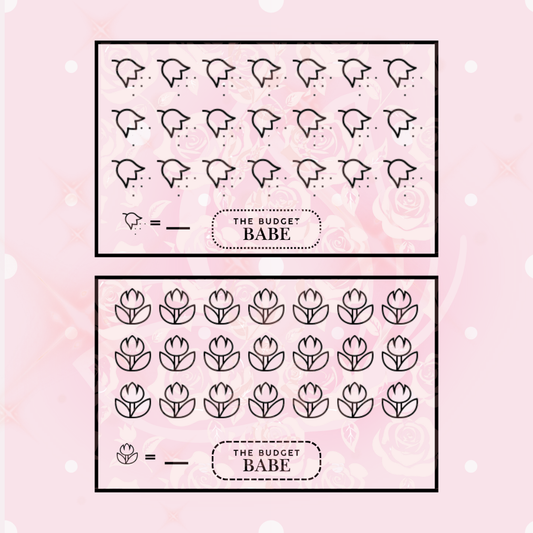 Bloom N Save Challenge - A5 Flower Tracker