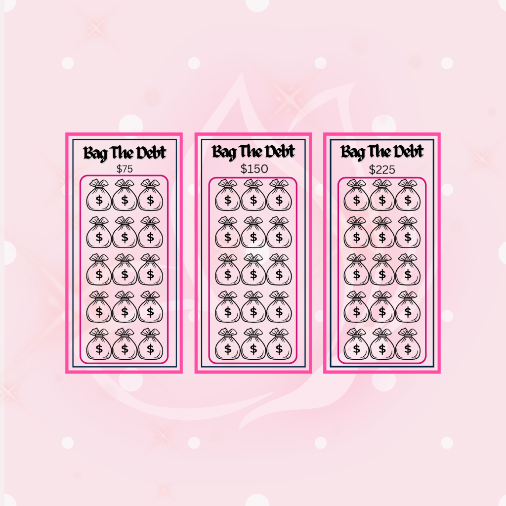Bag the Debt Savings Challenge - 3 A6 Trackers ($450)