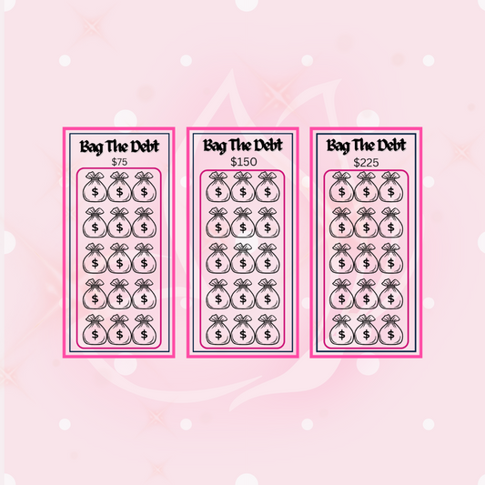 Bag the Debt Savings Challenge - 3 A6 Trackers ($450)