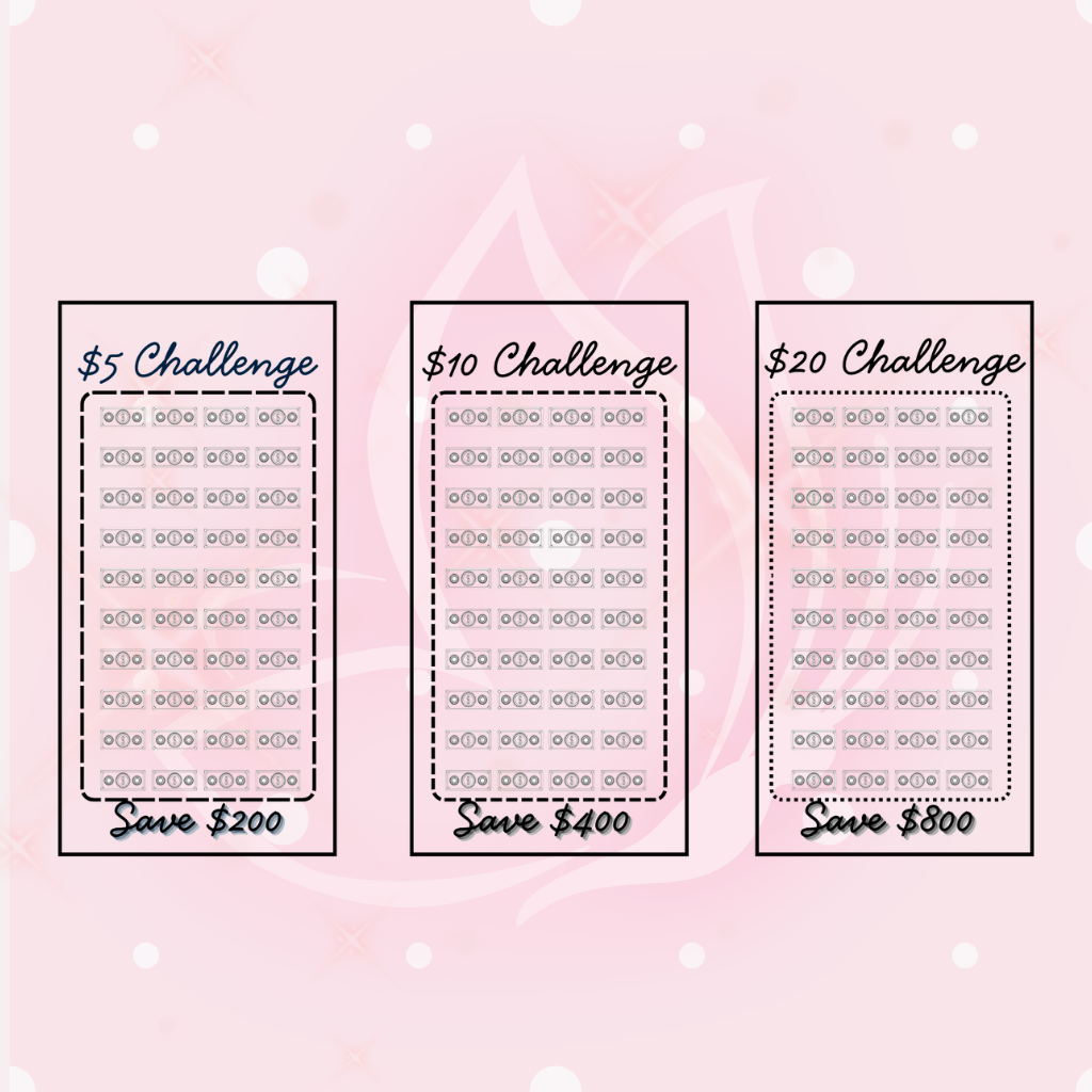 Dollar Bill Challenge 3-Pack Bundle - A6