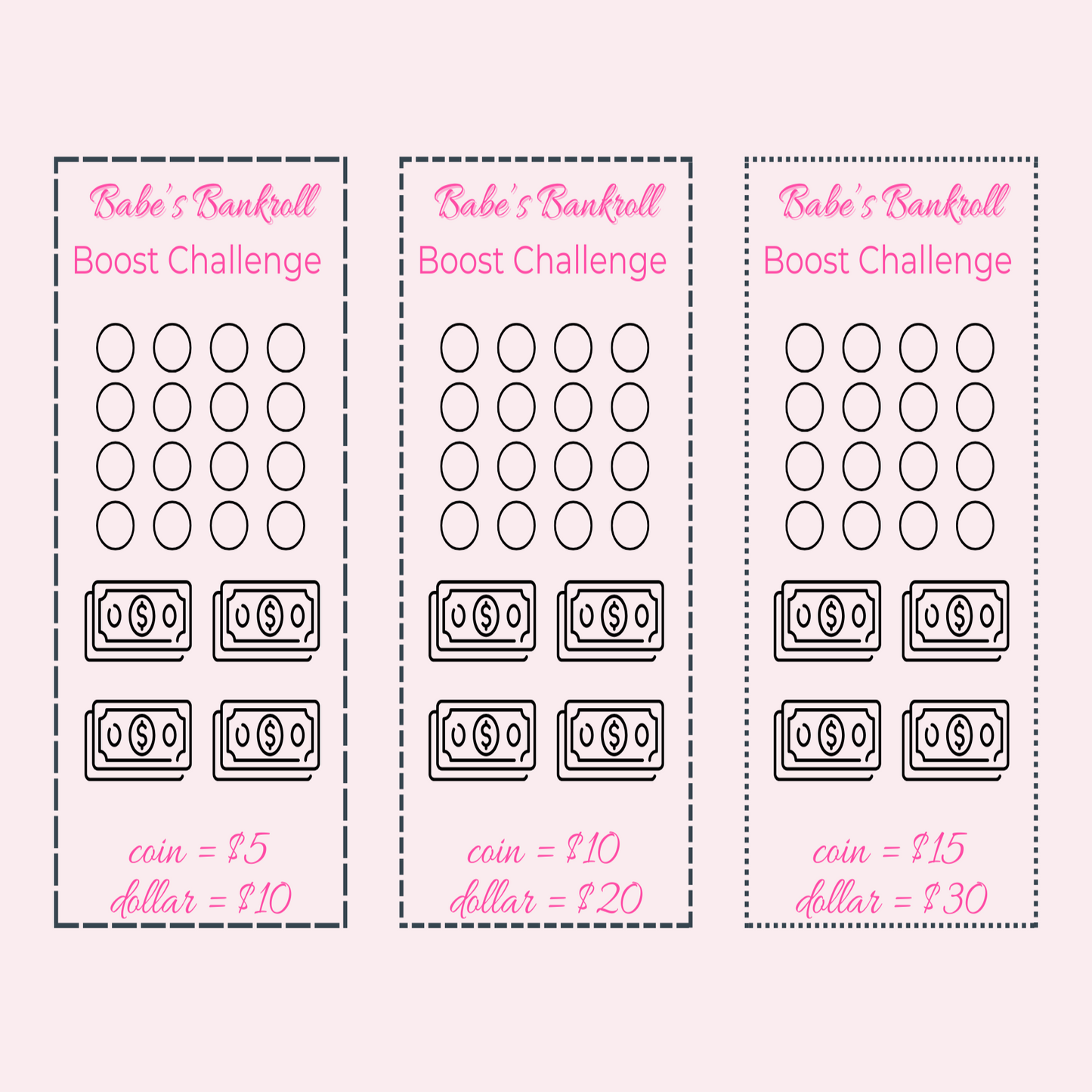 Babe's Bankroll Boost Challenge Bundle - 6 A6 Trackers