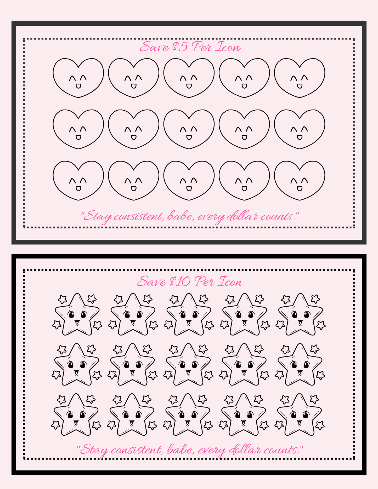 Progressive Icon Challenge Bundle - 4 A5 Trackers