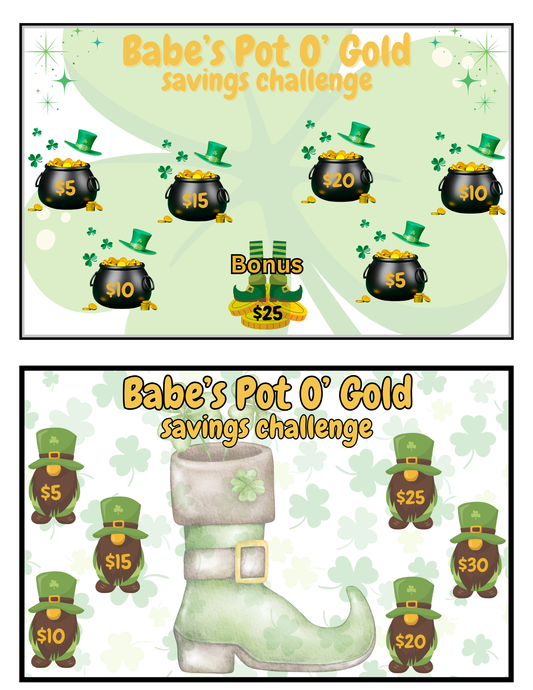 Babe's Pot O' Gold Savings Challenge - Bundle