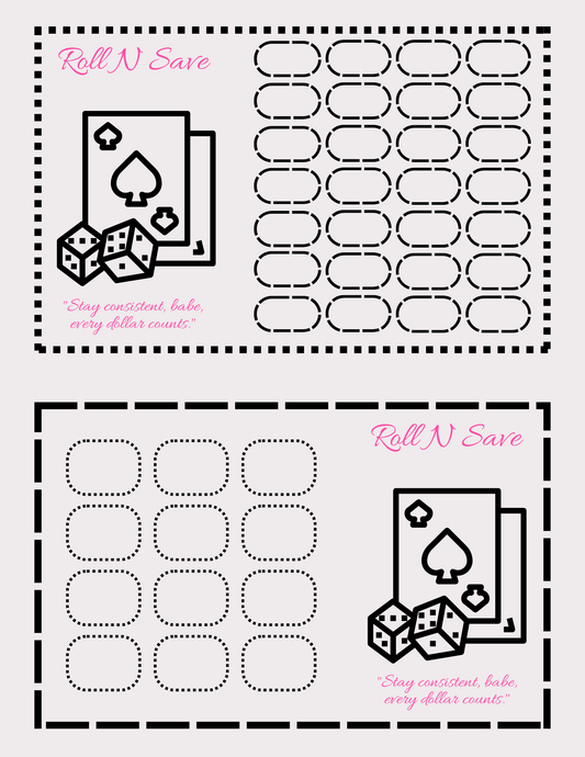 Roll N Save Challenge - Alternative Layout A5