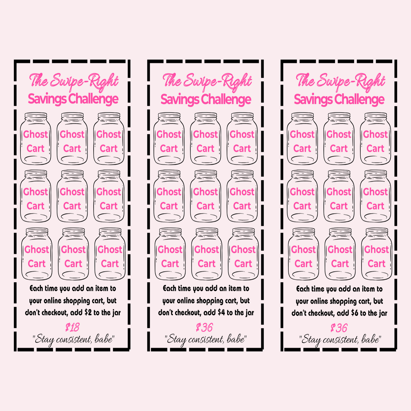 Swipe Right Challenge Bundle - 6 A6 Trackers